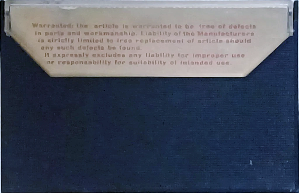 Compact Cassette Baxter 60 Type I Normal Unknown Country